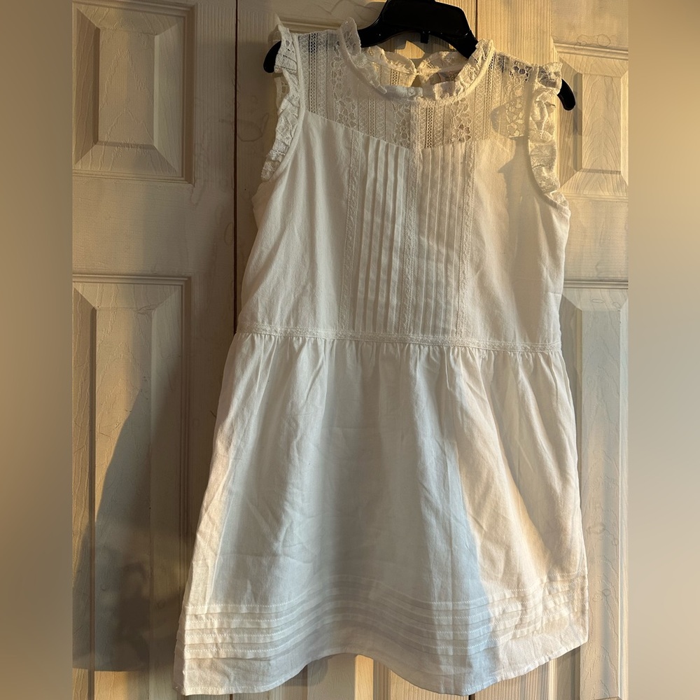 NWT Girl's Dress Ivory Lace Mock Neck Size 14 for all seasons by Paper Crane